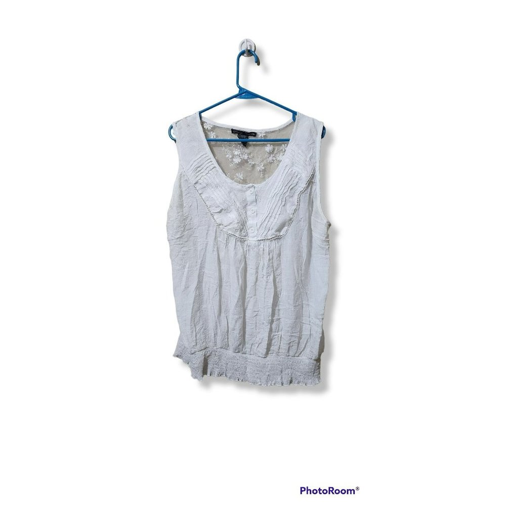 XXXL White Lace Top